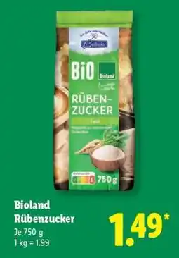 Lidl Bioland Rübenzucker Angebot
