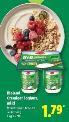Lidl Bioland Cremiger Joghurt, mild Angebot