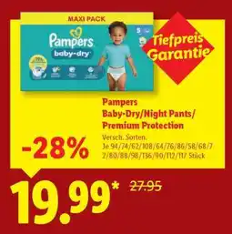 Lidl Pampers Baby-Dry/Night Pants/Premium Protection Angebot