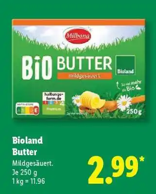 Lidl Bioland Butter Angebot