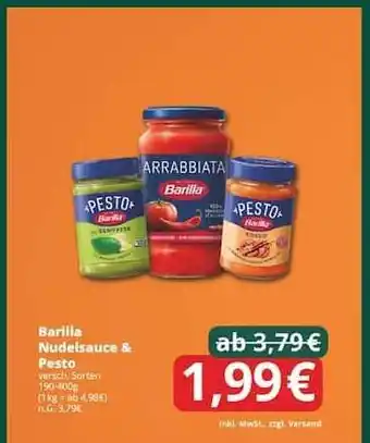 Famila Nord Ost Barilla Nudelsauce & Pesto Angebot