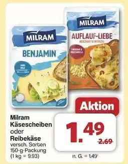Famila Nord Ost Milram Käsescheiben oder Reibekäse Angebot