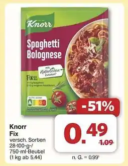 Famila Nord Ost Knorr Fix Angebot