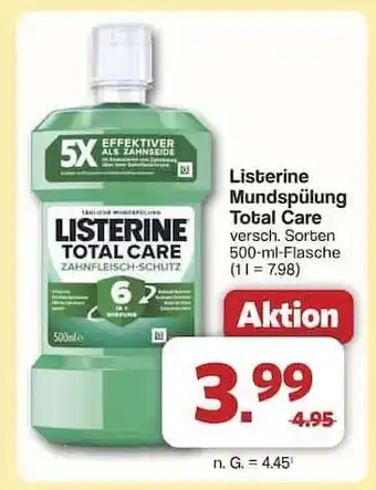 Famila Nord Ost Listerine Mundspülung Total Care Angebot