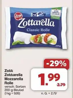 Famila Nord Ost Zott Zottarella Mozzarella-Rolle Angebot