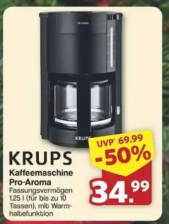 Famila Nord Ost KRUPS Kaffeemaschine Pro-Aroma Angebot