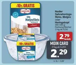Famila Nord Ost Nadler Sahneheringsfilets, Matjes oder Heringstopf Angebot