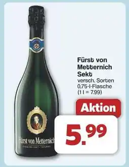 Famila Nord Ost FÜRST VON METTERNICH Sekt Angebot