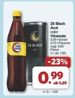 Famila Nord Ost 28 Black Acai oder Vitamalz Angebot