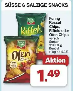 Famila Nord Ost Funny Kessel Chips, Riffels oder Ofen Chips Angebot