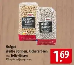 Famila Nord Ost Hofgut Weiße Bohnen, Kichererbsen oder Tellerlinsen Angebot