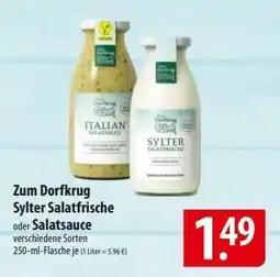 Famila Nord Ost Zum Dorfkrug Sylter Salatfrische oder Salatsauce Angebot