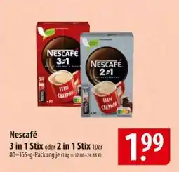 Famila Nord Ost Nescafé 3 in 1 Stix oder 2 in 1 Stix Angebot