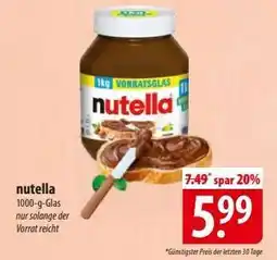 Famila Nord Ost nutella Angebot