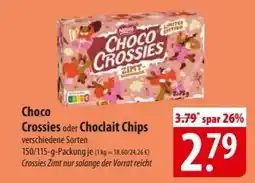 Famila Nord Ost Choco Crossies oder Choclait Chips Angebot