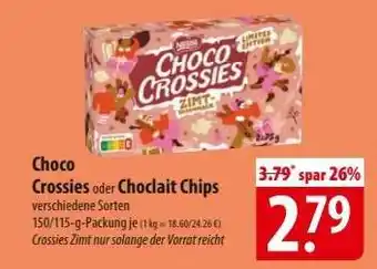 Famila Nord Ost Choco Crossies oder Choclait Chips Angebot