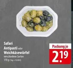 Famila Nord Ost Safari Antipasti oder Weichkäsewürfel Angebot