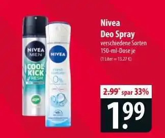 Famila Nord Ost Nivea Deo Spray Angebot