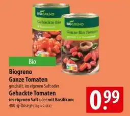 Famila Nord Ost Biogreno ganze Tomaten Angebot