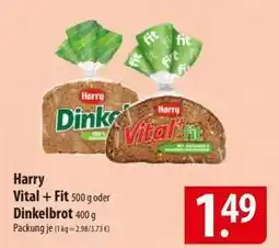 Famila Nord Ost Harry Vital+ fit oder Dinkelbrot Angebot