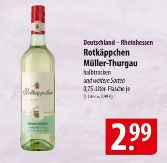 Famila Nord Ost Rotkäppchen Müller-Thurgau Angebot