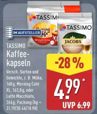 Aldi Nord Tassimo Kaffeekapseln Angebot
