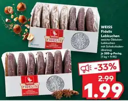 Kaufland WEISS Fidelis Lebkuchen Angebot