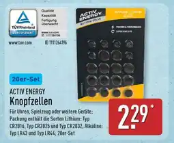 Aldi Nord ACTIV ENERGY Knopfzellen Angebot