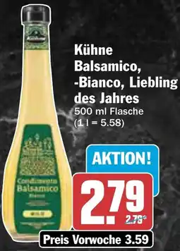 HIT Kühne Balsamico, -Bianco, Liebling des Jahres Angebot