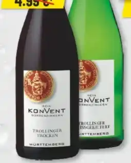trinkgut Weinkonvent Dürrenzimmern Konvent Trollinger Angebot