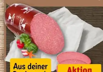 REWE Metten Rindfleischsalami Angebot