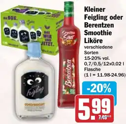HIT Kleiner Feigling oder Berentzen Smoothie Liköre Angebot