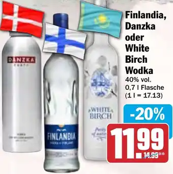 HIT Finlandia, Danzka oder White Birch Wodka Angebot
