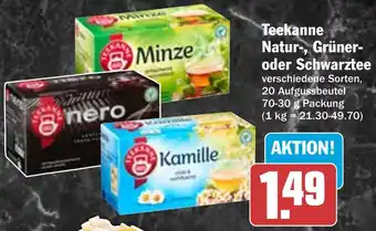 HIT Teekanne Natur-, Grüner- oder Schwarztee Angebot