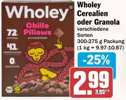 HIT Wholey Cerealien oder Granola Angebot