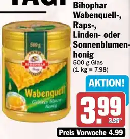 HIT Bihophar Wabenquell-, Raps-, Linden- oder Sonnenblumenhonig Angebot