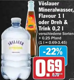 HIT Vöslauer Mineralwasser, Flavour oder Dreh & Trink Angebot