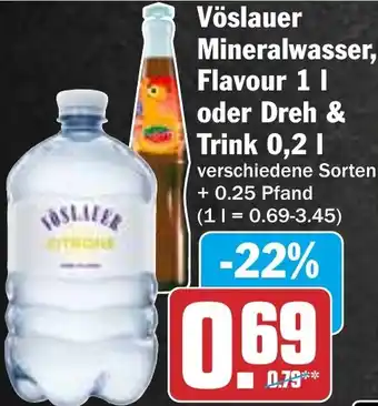 HIT Vöslauer Mineralwasser, Flavour oder Dreh & Trink Angebot