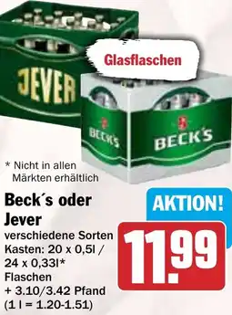 HIT Beck's oder Jever Angebot