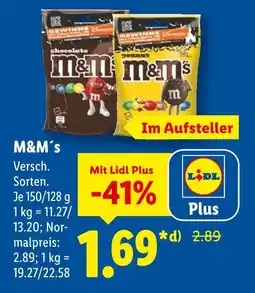 Lidl M&m's chocolate Angebot