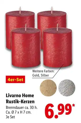 Lidl Livarno home rustik-kerzen Angebot
