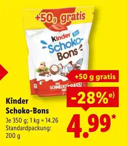 Lidl Kinder schoko-bons Angebot