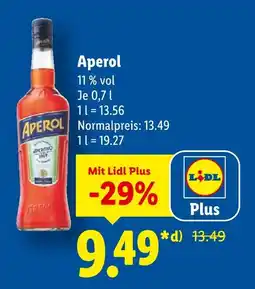 Lidl Aperol aperol Angebot