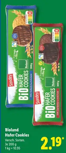 Lidl Sondey bioland hafer cookies Angebot