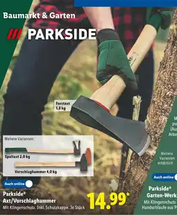 Lidl Parkside axt/vorschlaghammer Angebot