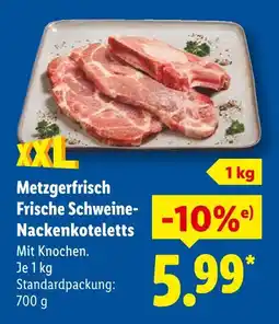 Lidl Metzgerfrisch frische schweine-nackensteaks Angebot