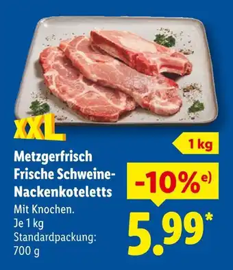 Lidl Metzgerfrisch frische schweine-nackensteaks Angebot