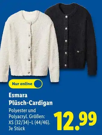 Lidl Esmara plüsch-cardigan Angebot