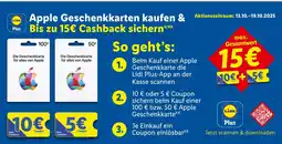 Lidl Apple apple geschenkkarte 100€ Angebot