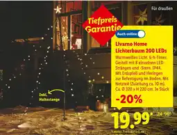 Lidl Livarno home lichterbaum 200 leds Angebot